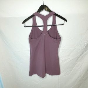 Lululemon Cool Racerback YogaTop Sz6 Vintage Mauve